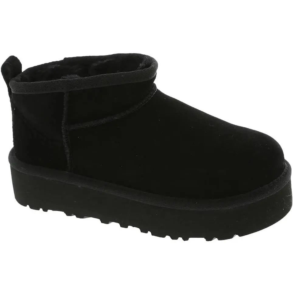 Ugg Kids Classic Ultra Mini Platform Youth Boots - Black