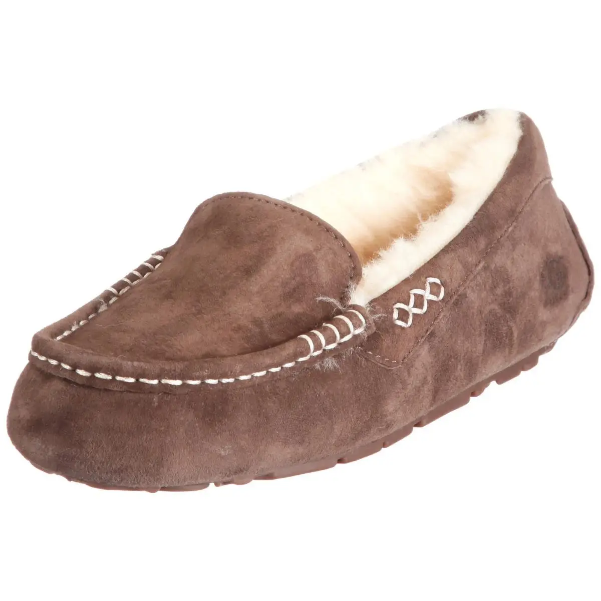 Ugg Ansley Fawn SU Moc Toe Loafer Women Shoes - Chocolate