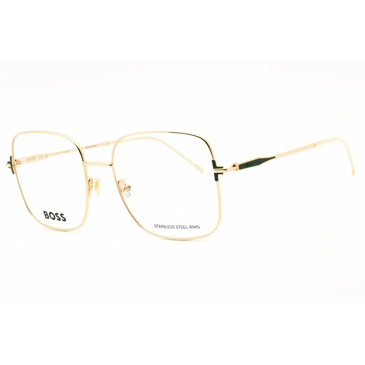 Boss 1866 0PEF 00 Gold Green 54mm Eyeglasses by Hugo Boss