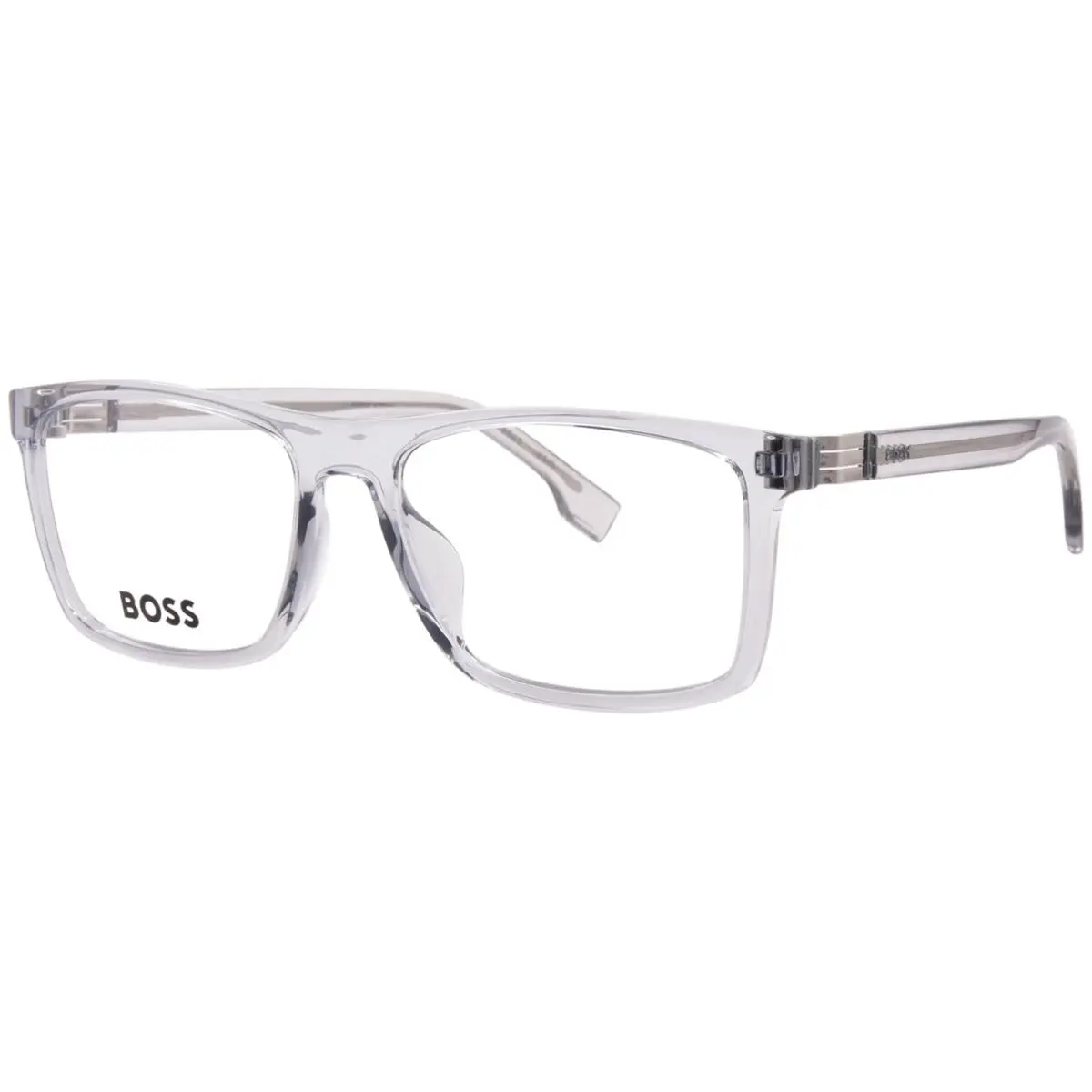 Hugo Boss 1701/G KB7 Eyeglasses Men`s Grey Full Rim Rectangle Shape 57mm
