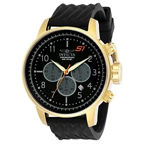Invicta S1 Rally Quartz Chronograph 48MM Black Dial Men`s Watch 23816