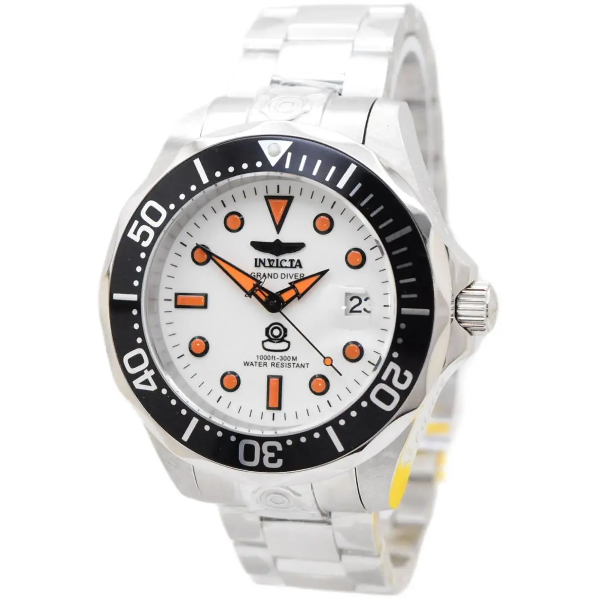 Invicta Grand Diver White Full Luminous Dial Men`s 47mm Automatic Watch 10640
