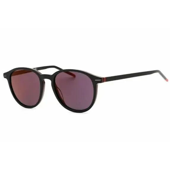 Hugo Mens Sunglasses HG 1169/S 0OIT AO Black Plastic Oval Frame W/case Cloth
