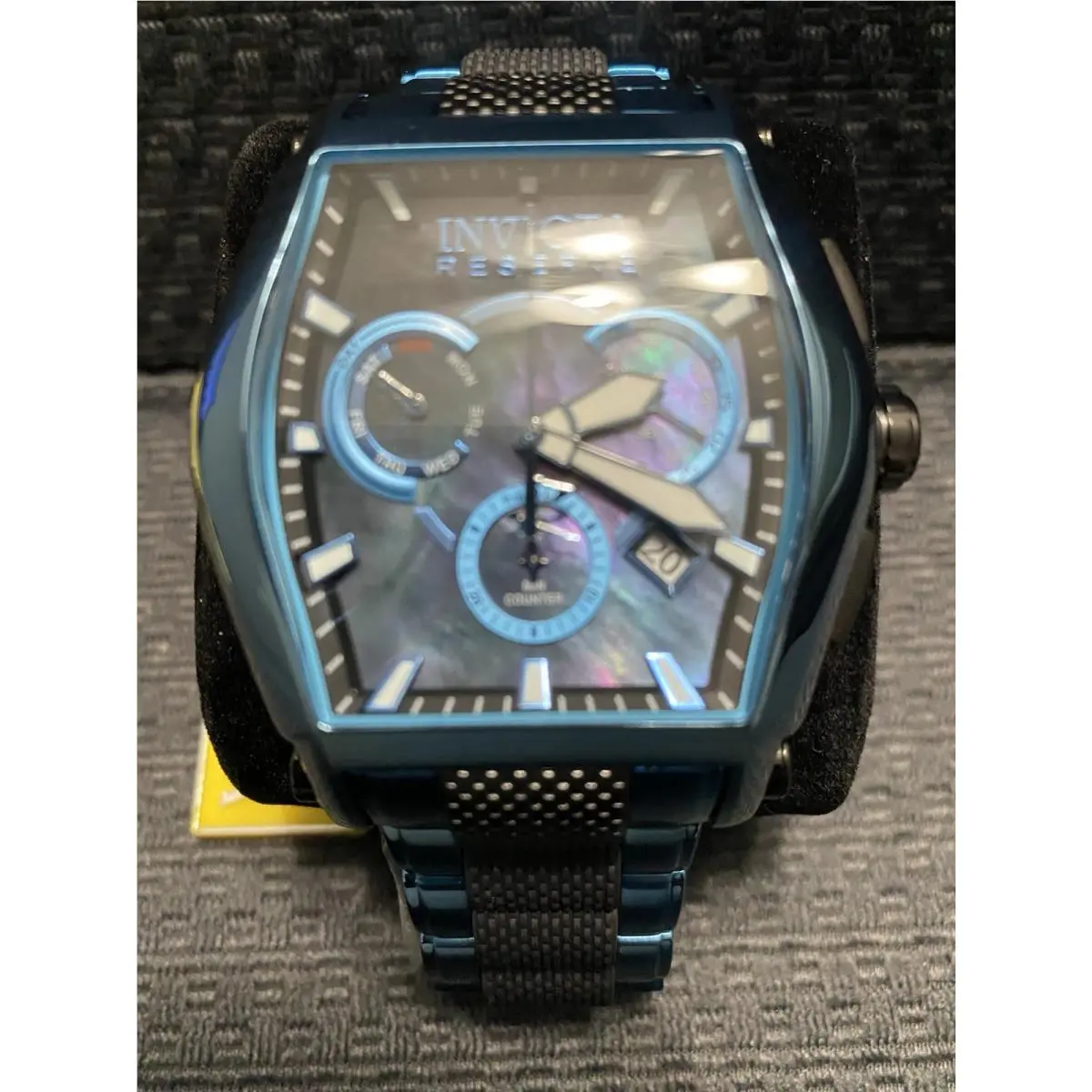 Invicta Reserve 46mm S1 Rally LE Swiss Quartz Black Mop Dial Watch Model 40959