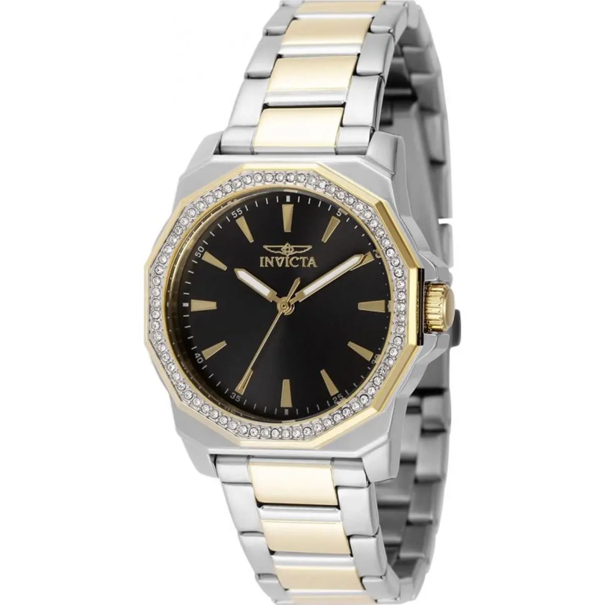 Invicta Women`s 49112 Speedway Quartz 3 Hand Black Dial Watch