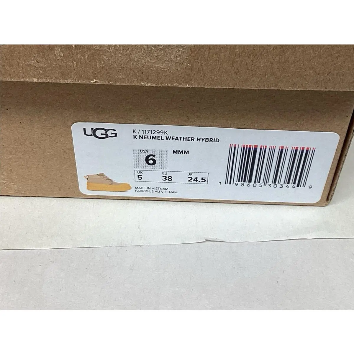 UGG shoes - UGG K NEUMEL WEATHER HYBRID - 1171299K - Mustard Seed Wheat Tan To Yellow (UPC: 198605303449) 10