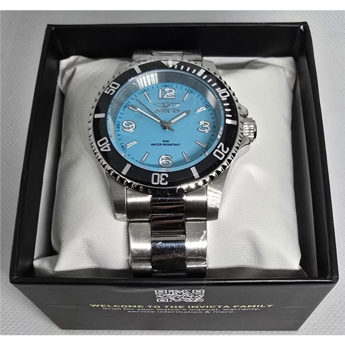 Invicta Specialty Rowan Men`s Watch 40mm Light Blue Dial Steel 69483