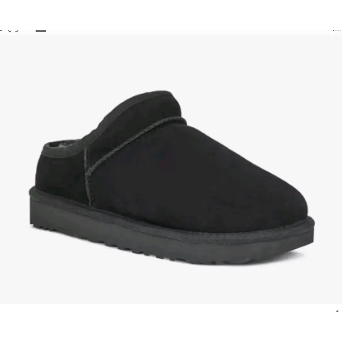 Ugg Women`s Classic Black Slippers US Size 11 Hard Soles Ugg`s Shoes