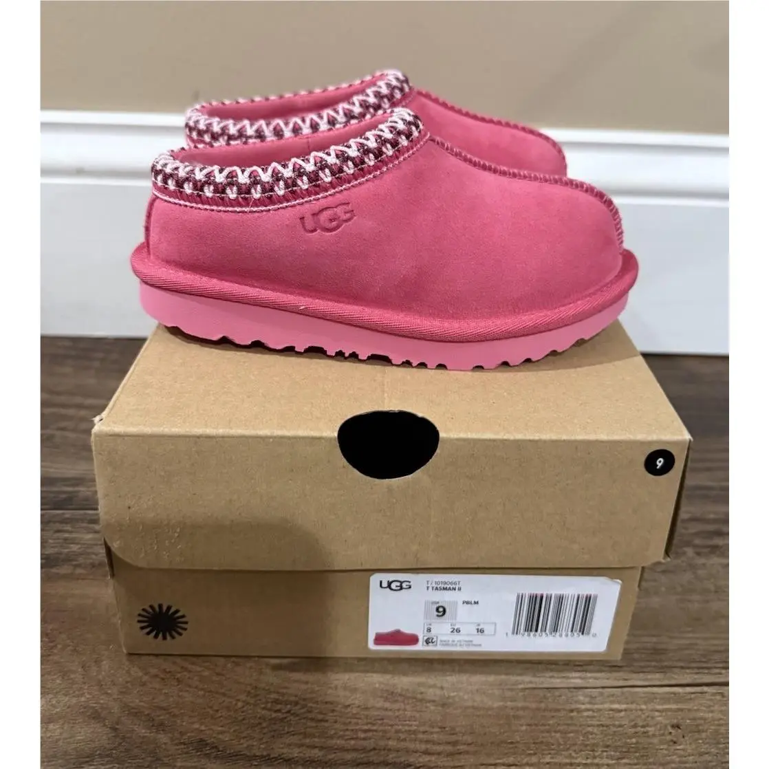 Kids Toddlers Girls Ugg Size 9 Tasman Slipper Shoe Pblw Pink