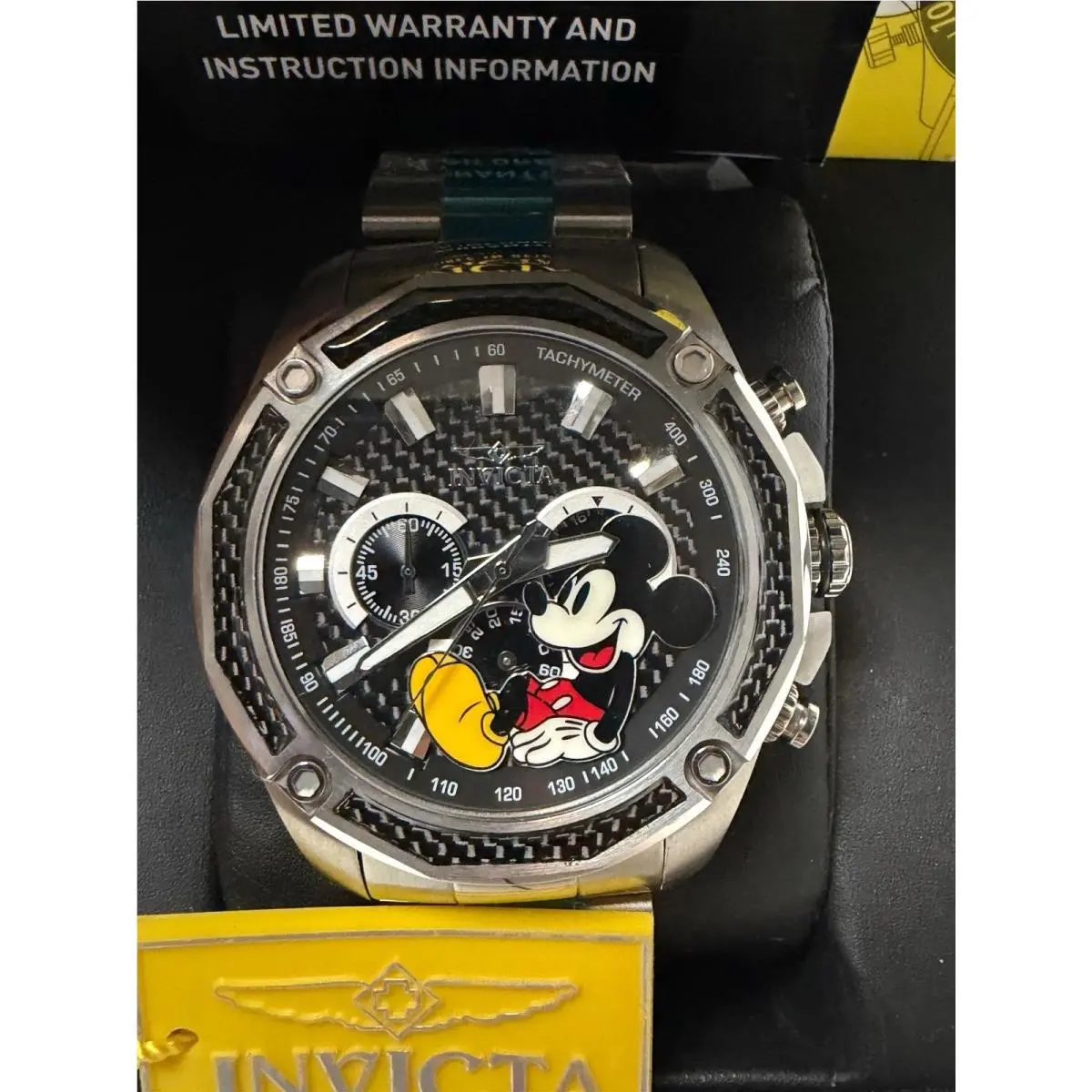 Invicta Disney® Men`s 48mm Limited Edition Quartz Chronograph Carbon Fiber Dial