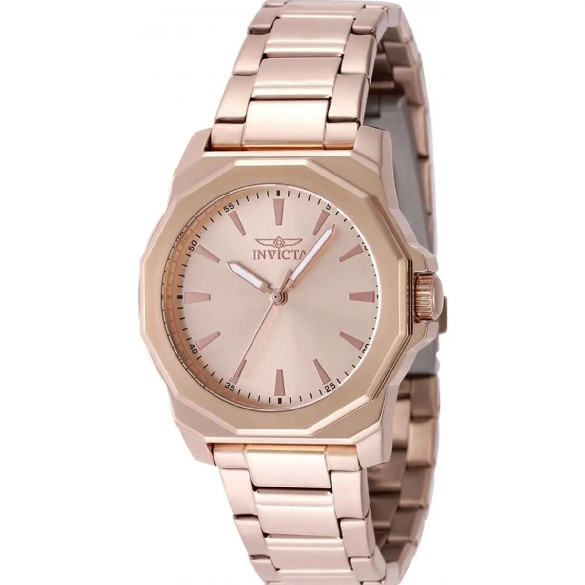 Invicta Women`s 49089 Speedway Quartz 3 Hand Rose Gold Dial Watch