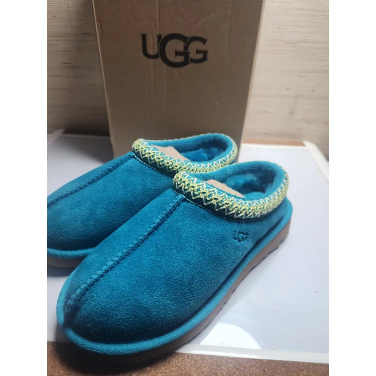 Ugg Tasman Clear Women’s Slippers Sky Blue Shoes Size 6