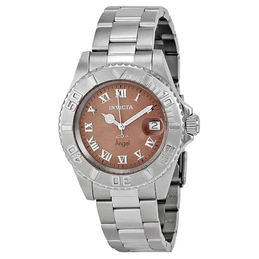 Angel Brown Dial Stainless Steel Ladies Watch 14362 by Invicta