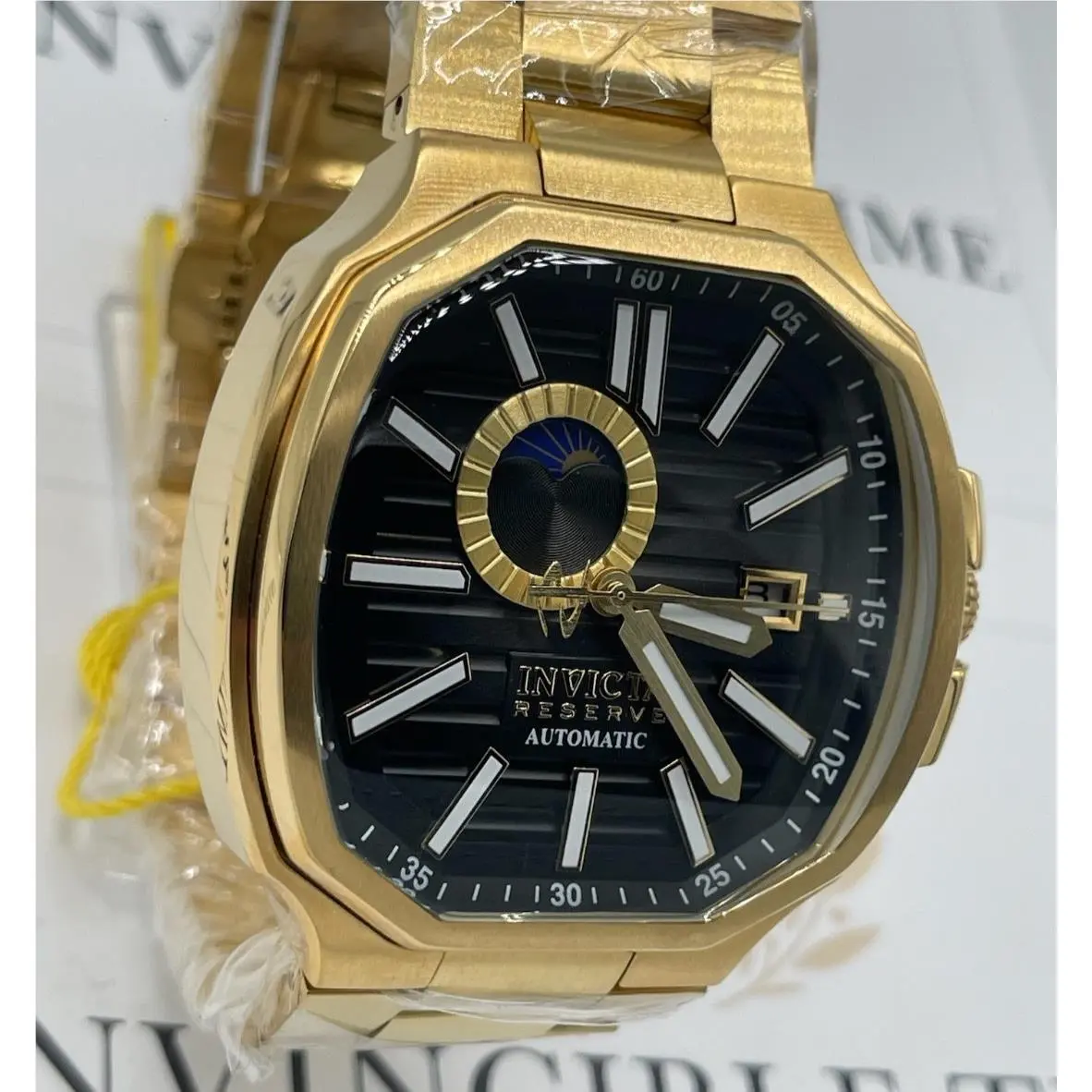 Invicta Reserve Objet D Art Automatic Men`s Watch - 45mm Gold 45577