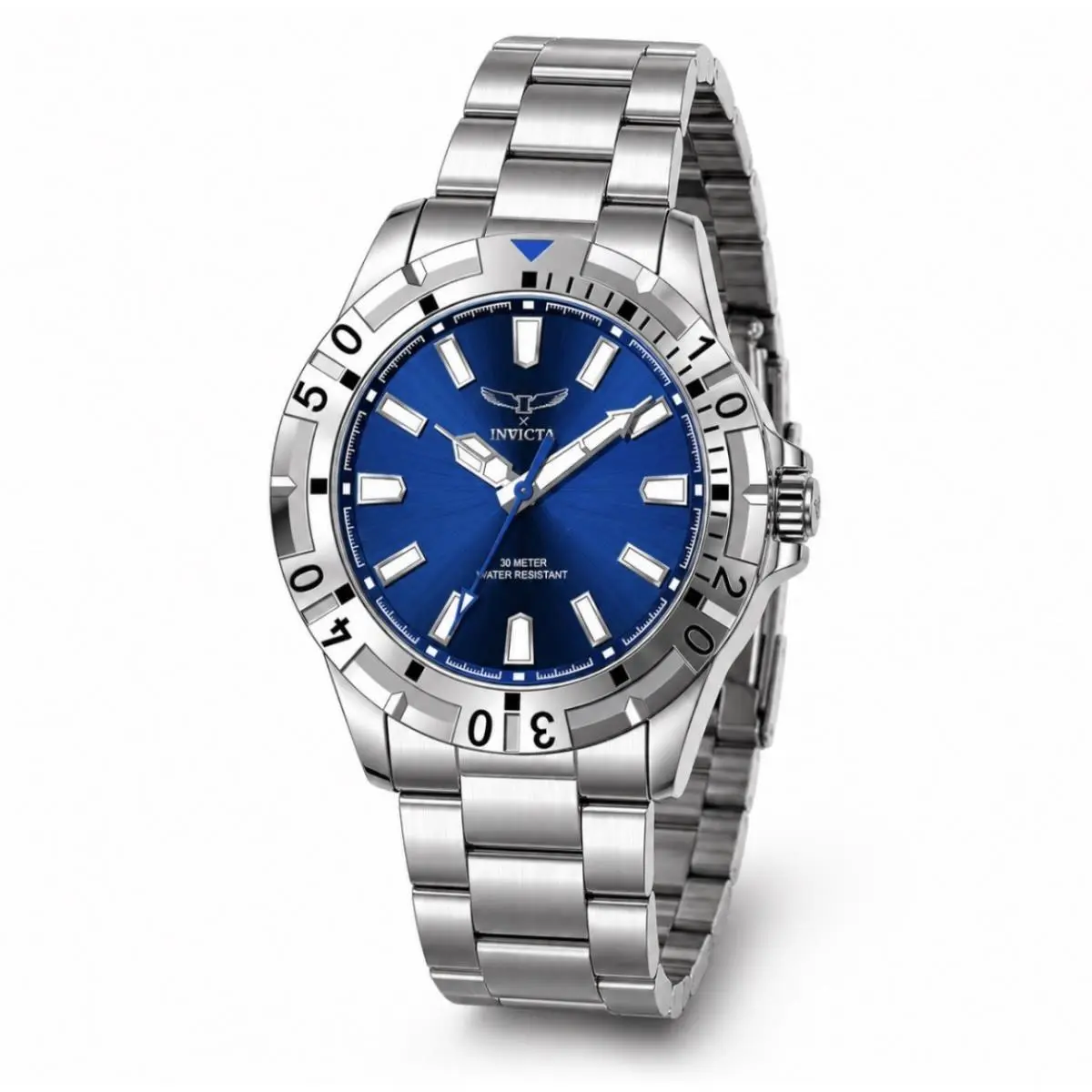 Invicta Specialty I Men`s Watch Silver 42mm Case Blue Dial Stainless Steel 69041
