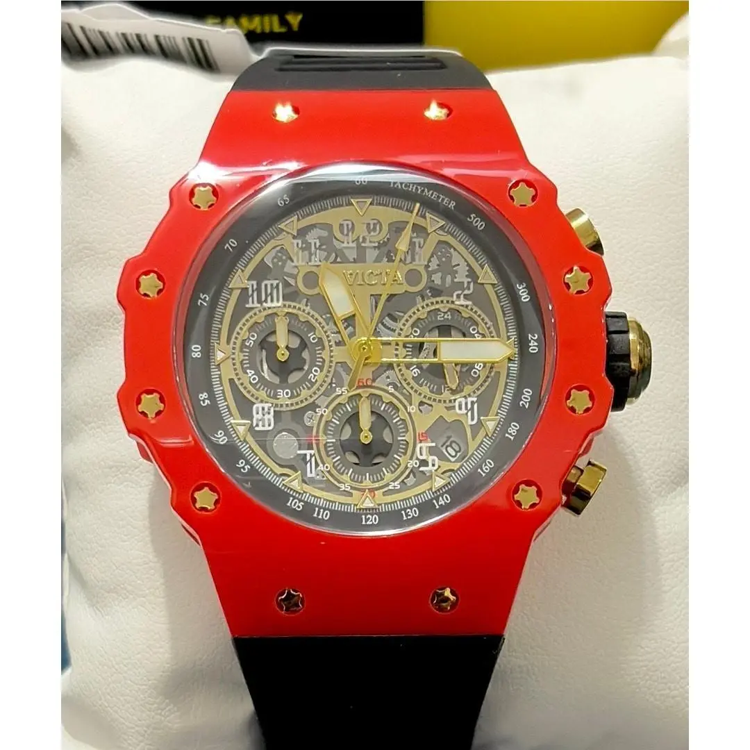 Invicta Racing 69685 Chronograph Men’s Watch 43mm Red Black Box Papers