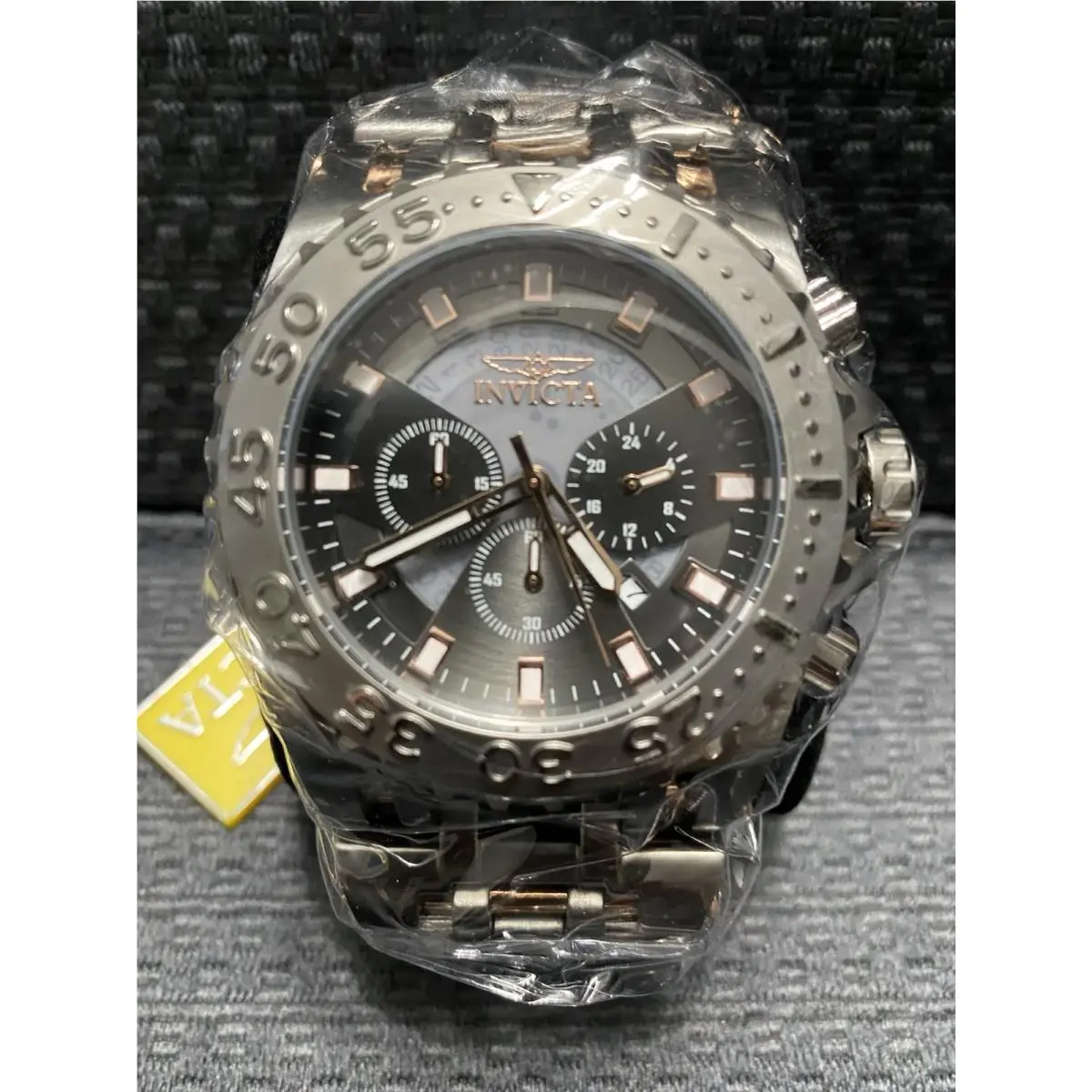 Invicta 50mm Chaos Coalition Forces Quartz Gunmetal Rose Watch Model 49765
