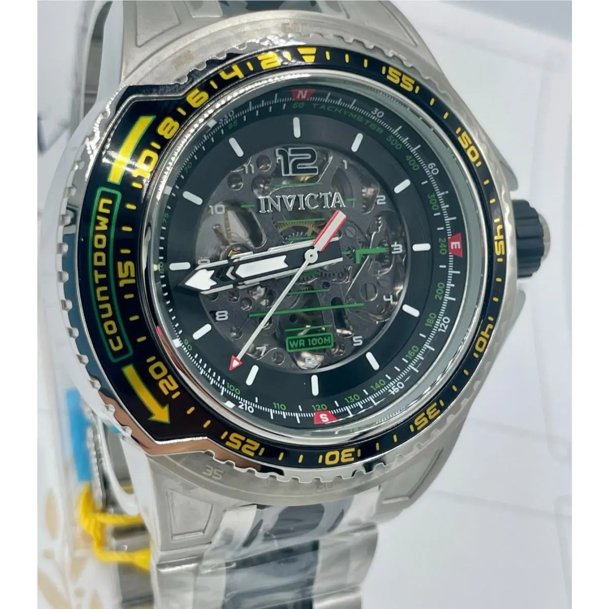 Invicta Aviator Crosswind Automatic Men`s Watch - 53.5mm Steel Black 44694