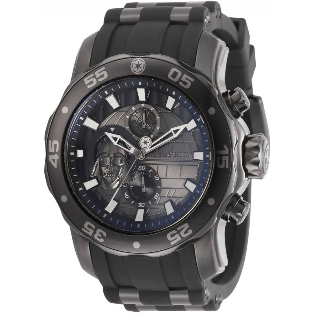Invicta Star Wars Darth Vader Men`s Watch 48mm Gunmetal 32526 One of 1 977