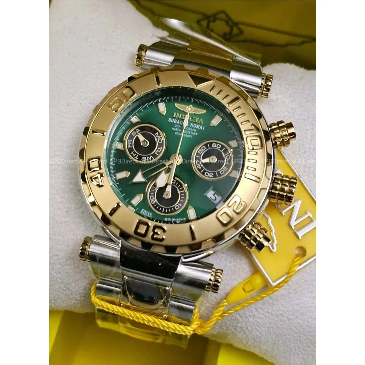 Invicta - Subaqua Noma I - Swiss Z60 Limited Edition Gold Green №381 Mens Watch