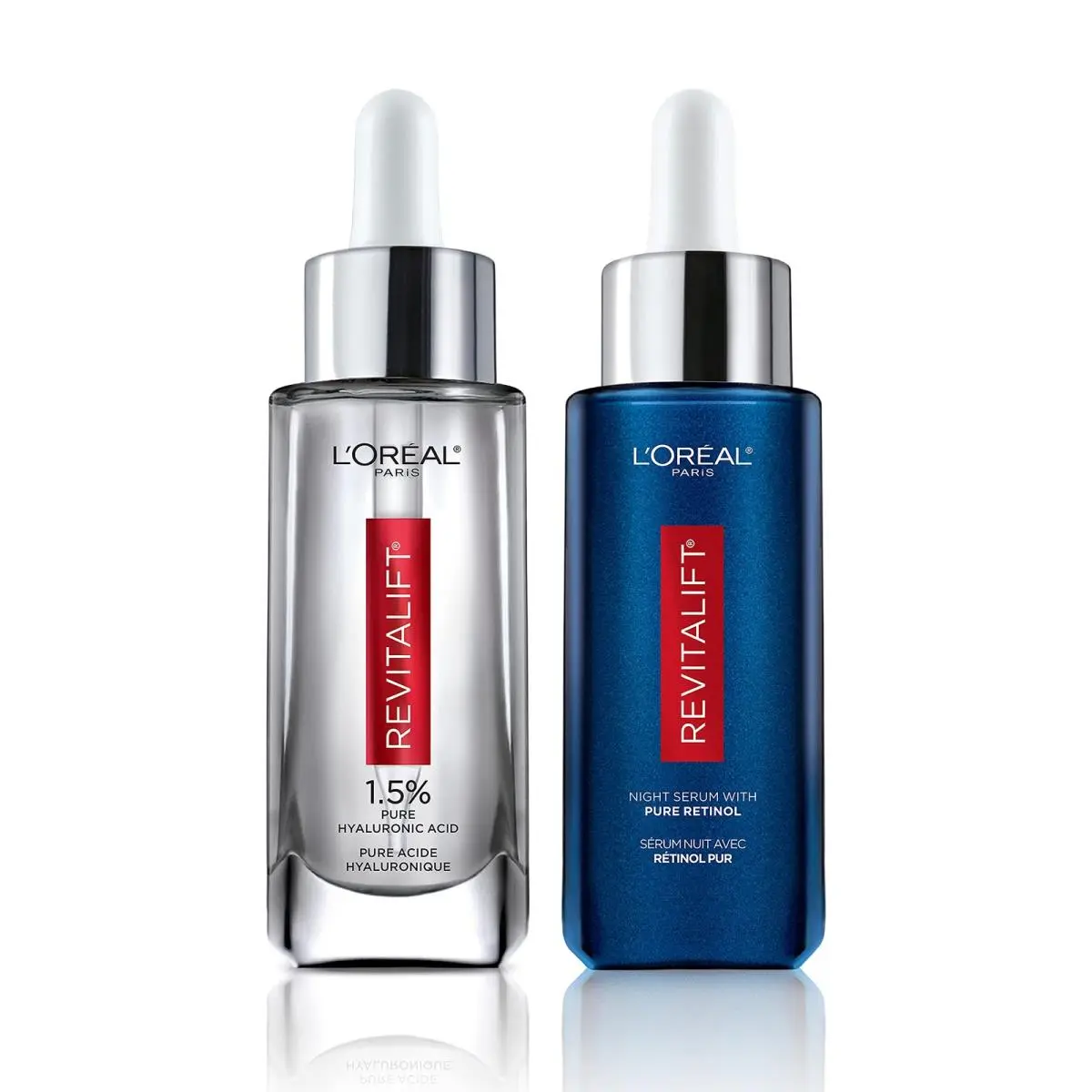 Face Serum Hyaluronic Acid Retinol Anti Aging Kit L Oreal Revitalift Loreal Pure