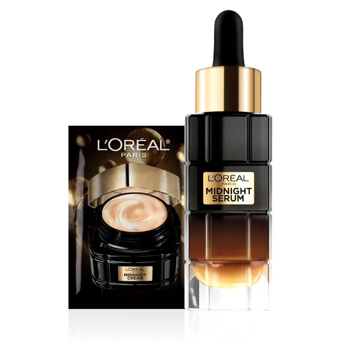 L`oréal Age Perfect Anti-aging Midnight Face Serum Reduce Wrinkles 1oz + Eye Cream