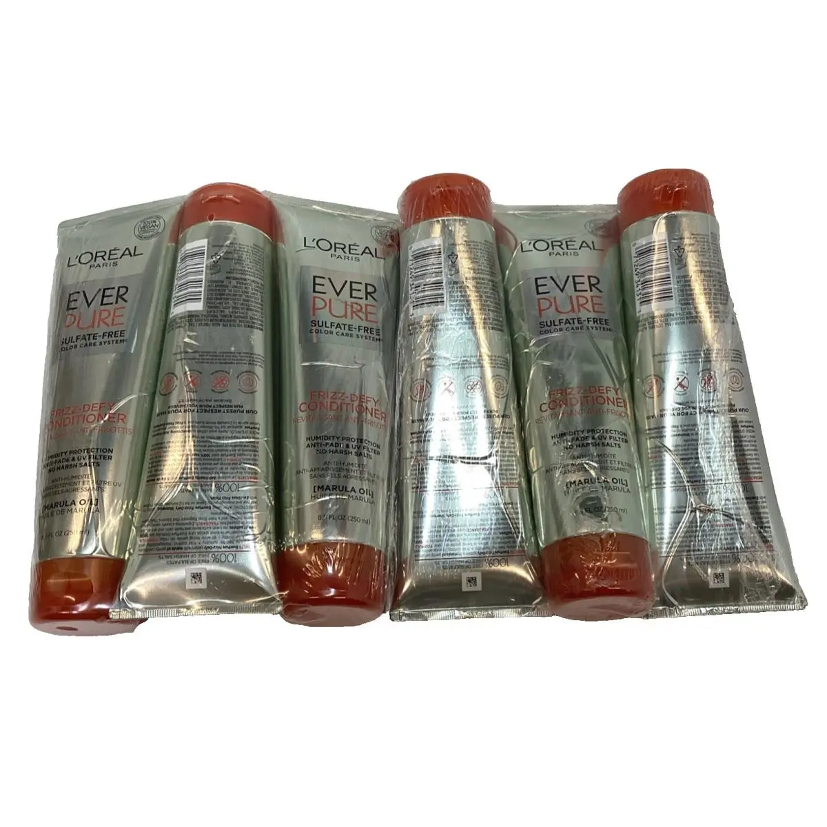 6x L`oreal Everpure Frizz Defy Smooth Conditioner 8.5floz
