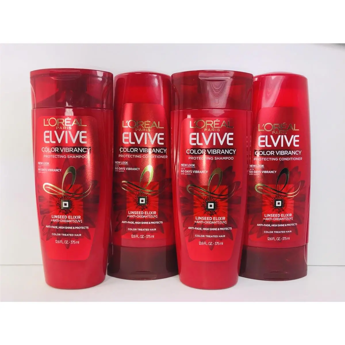 4 L`oreal Color Vibrancy Protecting Shampoo Conditioner Damaged Hair 2 of Ea