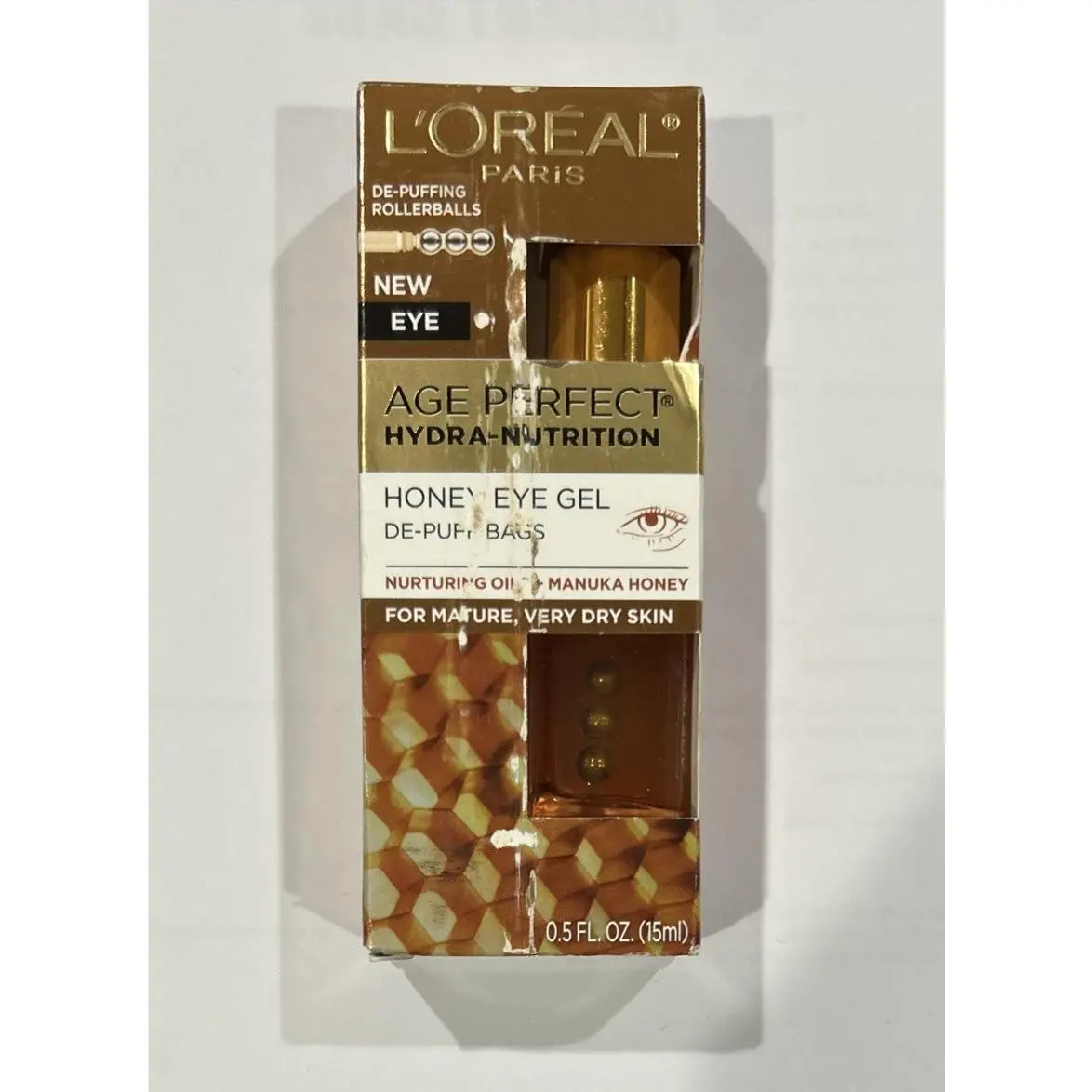 L`oréal Paris Skincare Age Perfect Hydra Nutrition Honey Eye Gel 0.5 fl oz