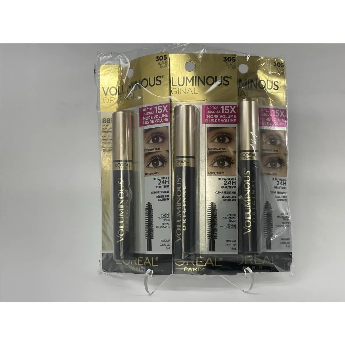 L`oreal Paris L`oréal Paris Voluminous Mascara Black 3 Pack