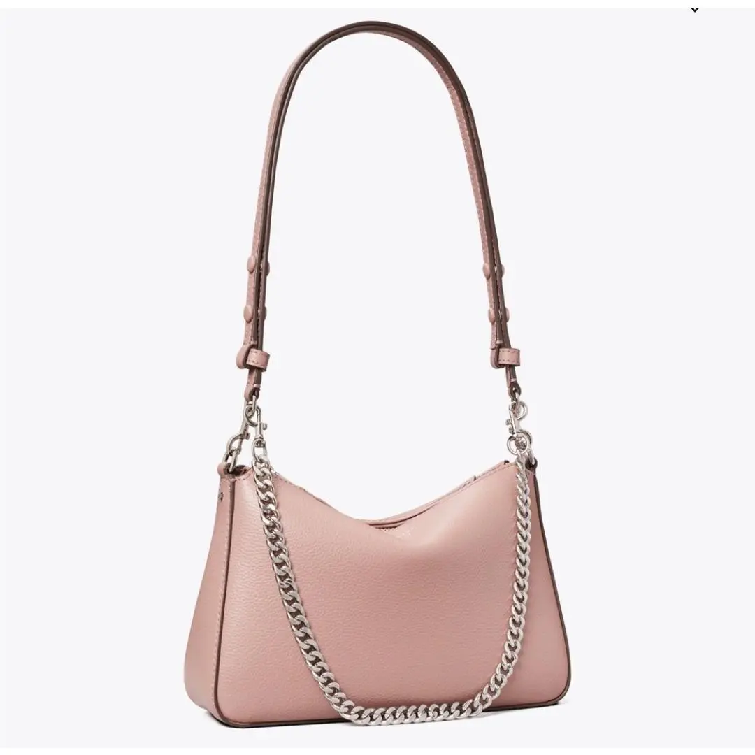 Tory Burch Perry Small Shoulder Bag In Light Mauve Style 177245