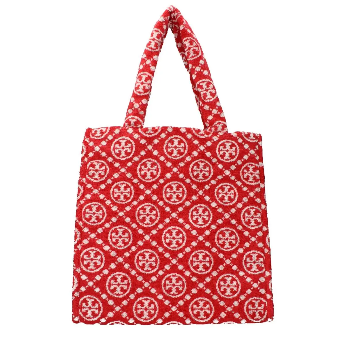 Tory Burch Red Cotton-like Shoulder Bag