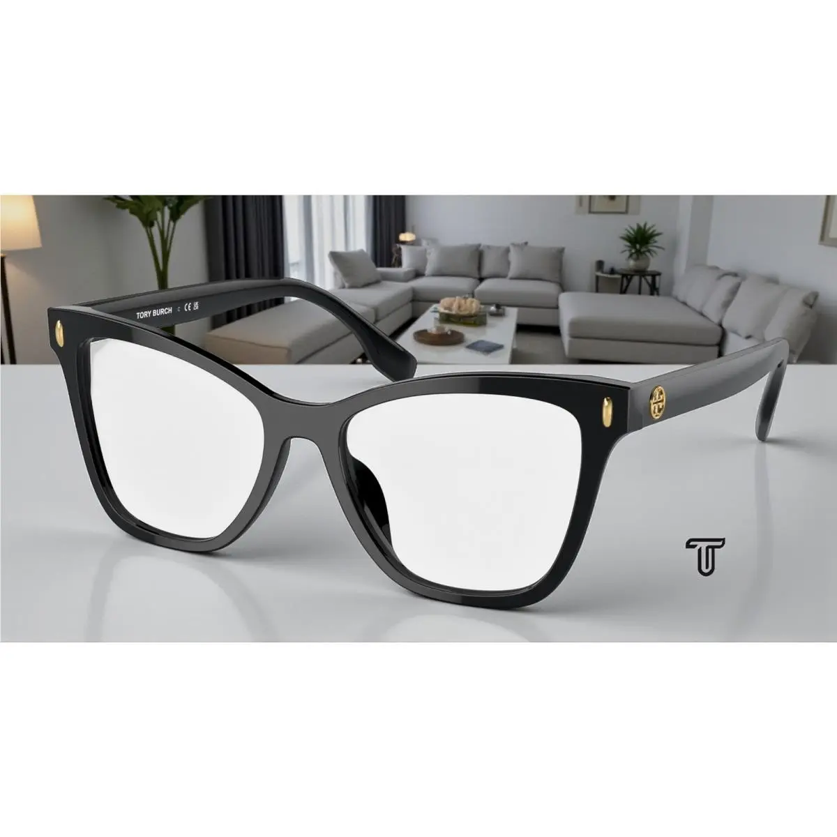 Tory Burch TY2142U 1709 Black Demo Lens 53 mm Women`s Eyeglasses