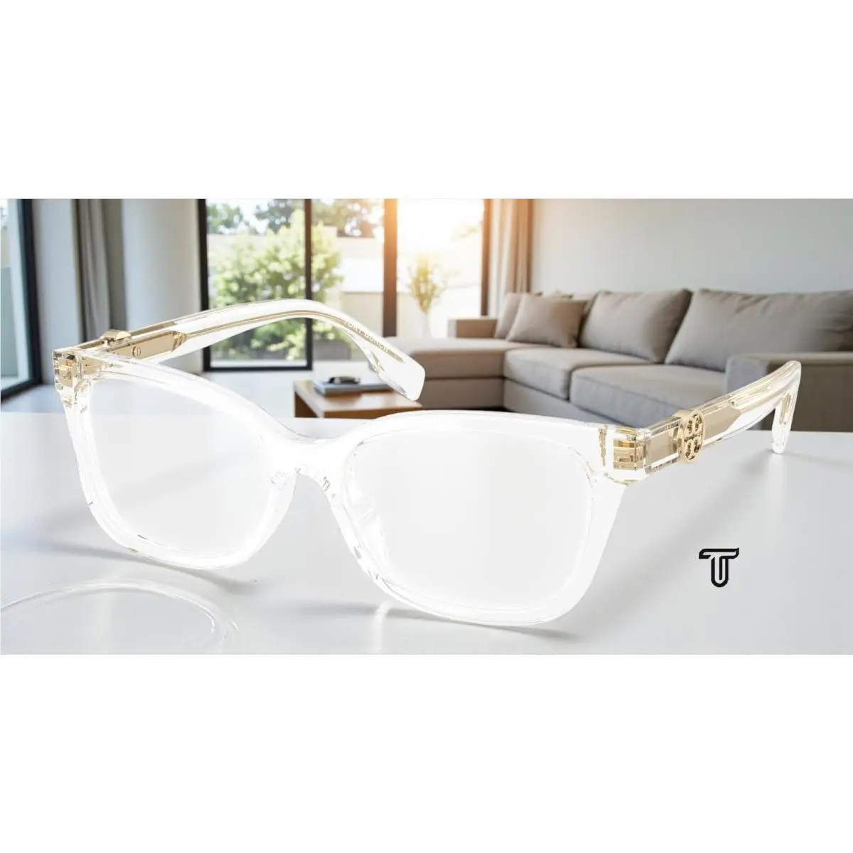 Tory Burch TY2159U 1979 Transparent Clear Demo Lens 49 mm Women`s Eyeglasses