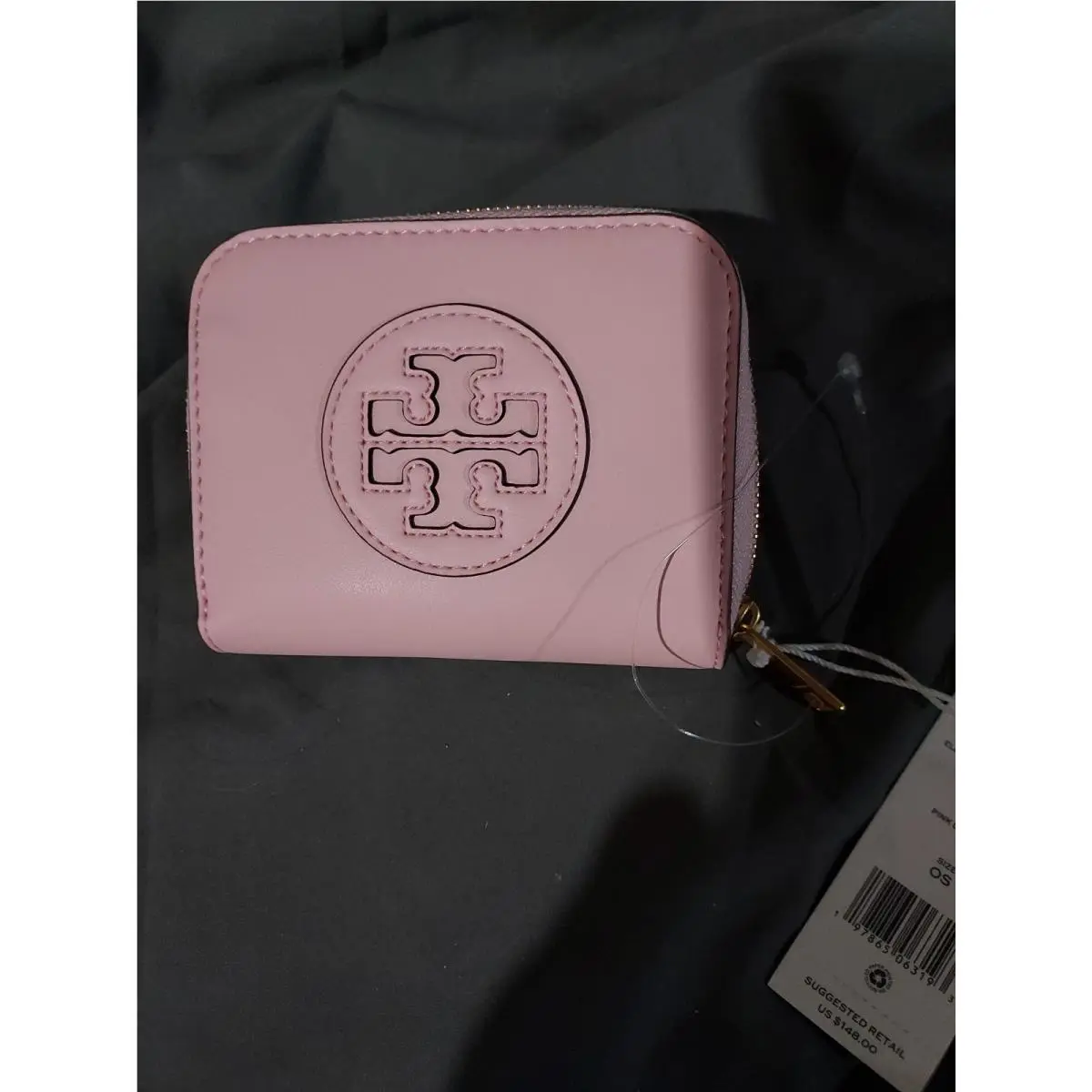Tory Burch Blush Bio Ella Small Zip Wallet 157505-655