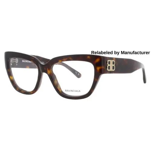 Balenciaga BB0326O-002-53-RELABELED Eyeglasses Eye Glasses 002 Havana