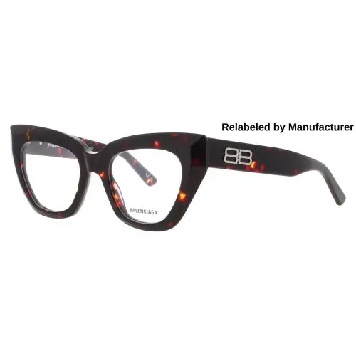 Balenciaga BB0238O-005-50-RELABELED Eyeglasses Eye Glasses 005 Havana