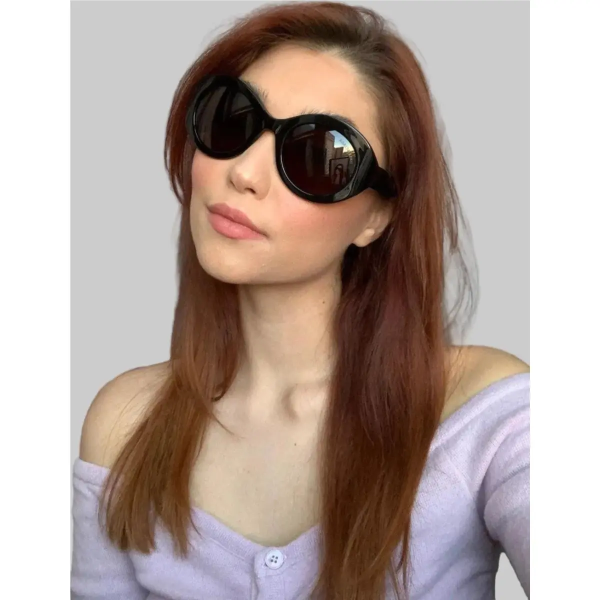 Balenciaga Women`s Sunglasses BB0208S 001 Black Oversized