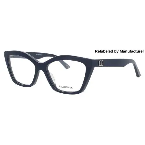 Balenciaga BB0342O-009-55-RELABELED Eyeglasses Eye Glasses 009 Blue Ne
