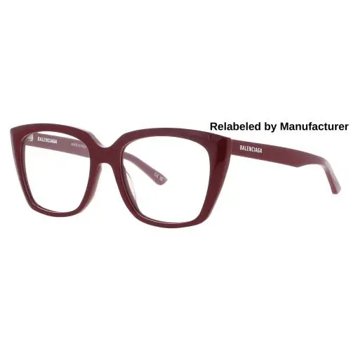 Balenciaga BB0062O-008-53-RELABELED Eyeglasses Eye Glasses 008 Red
