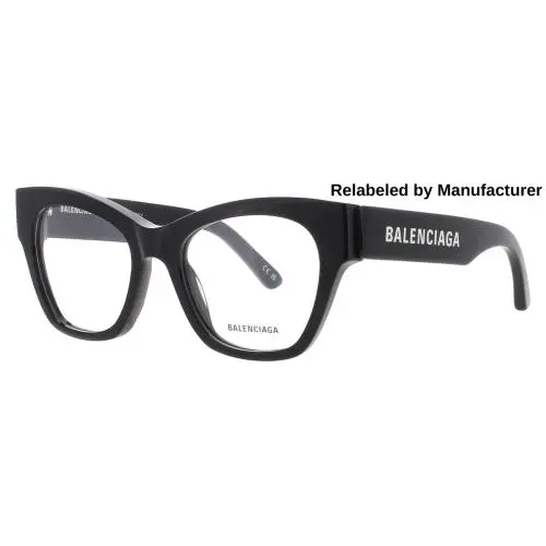 Balenciaga BB0263O-001-52-RELABELED Eyeglasses Eye Glasses 001 Black N