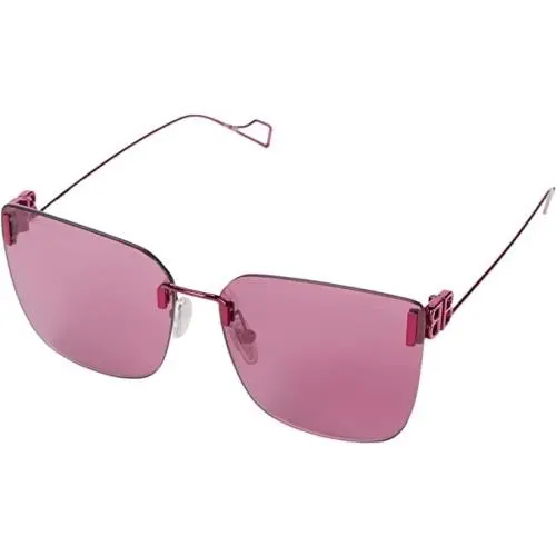 Balenciaga Sunglasses BB0112SA Pink Square Acetate Frame Ladies UV