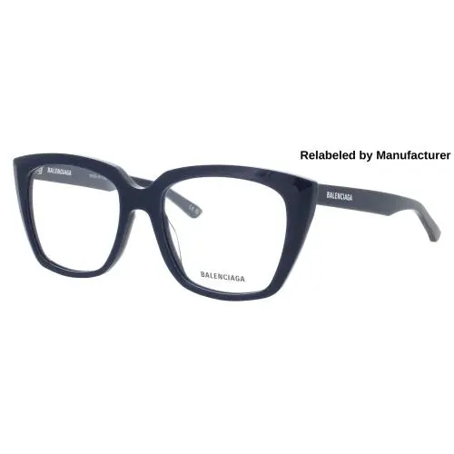 Balenciaga BB0062O-007-53-RELABELED Eyeglasses Eye Glasses 007 Blue Ne