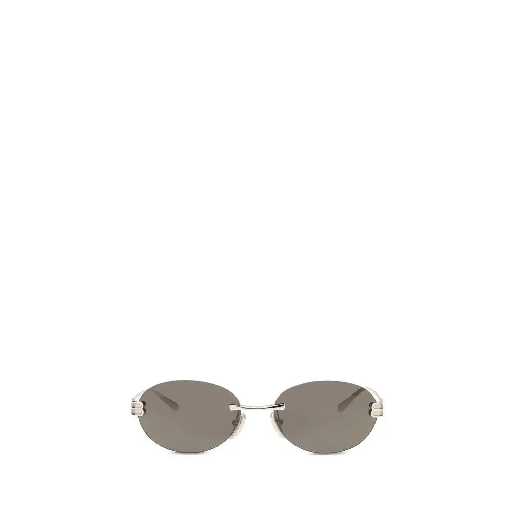 Silver Metal Sunglasses by Balenciaga
