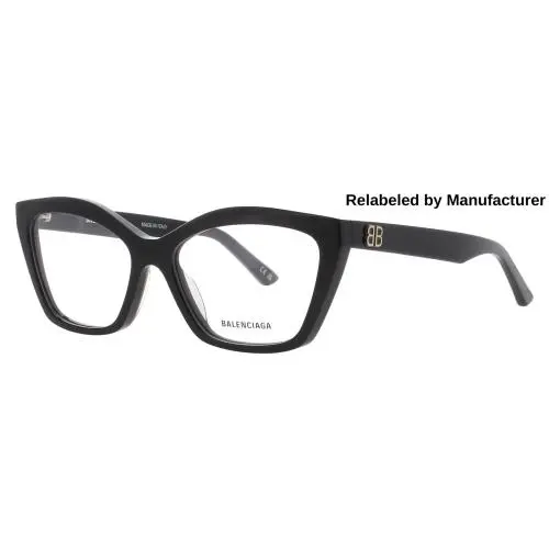 Balenciaga BB0342O-005-55-RELABELED Eyeglasses Eye Glasses 005 Black N