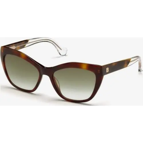 Balenciaga Sunglasses BA47 Shiny Havana Clear/ Brn Grad 56-17-140 BA47-53P