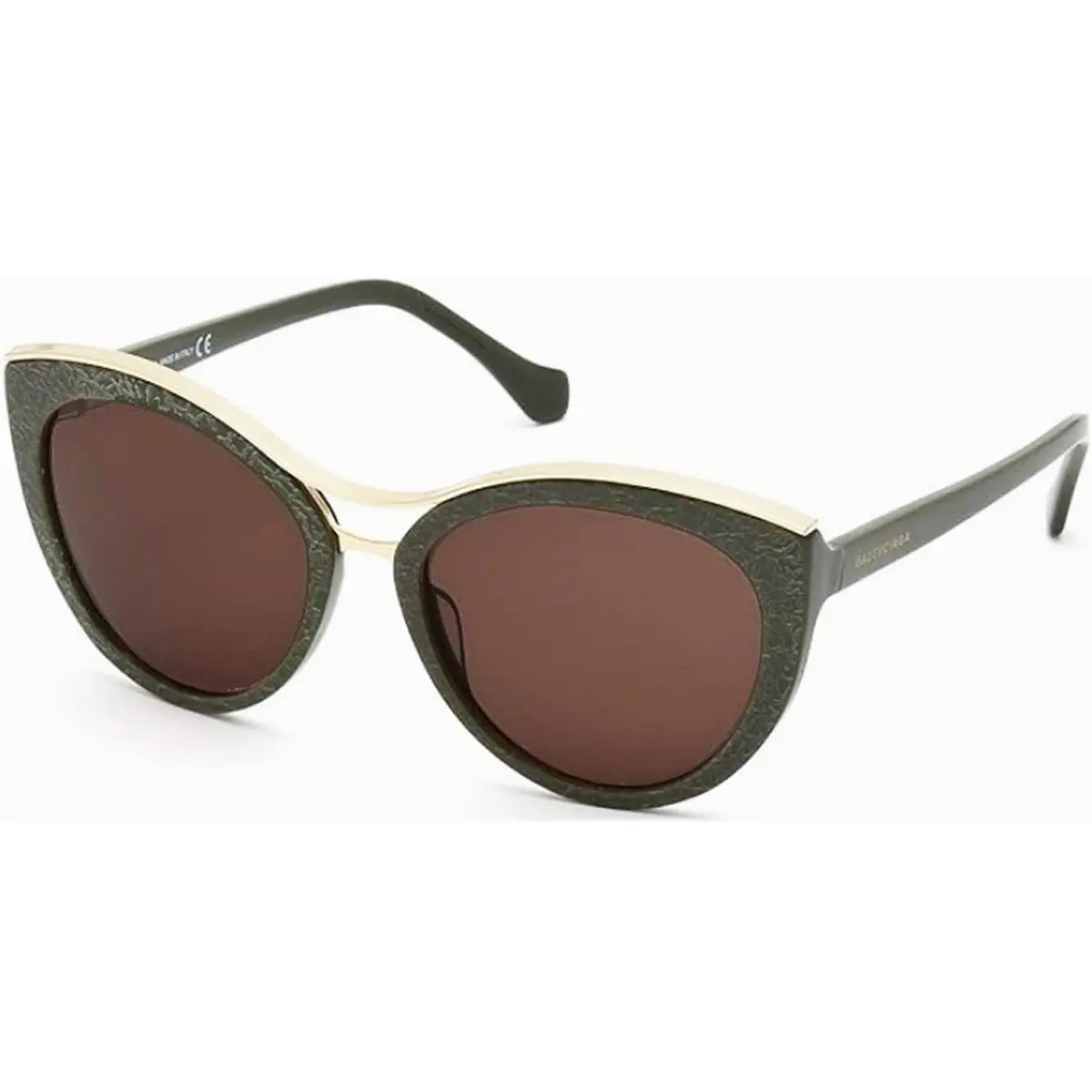 Balenciaga Sunglasses BA33 Shiny gd mt Loive Grn / Roviex 57-18-135 BA33-96J