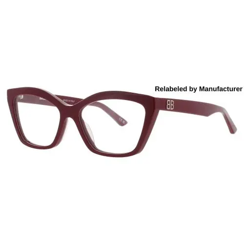 Balenciaga BB0342O-010-55-RELABELED Eyeglasses Eye Glasses 010 Red