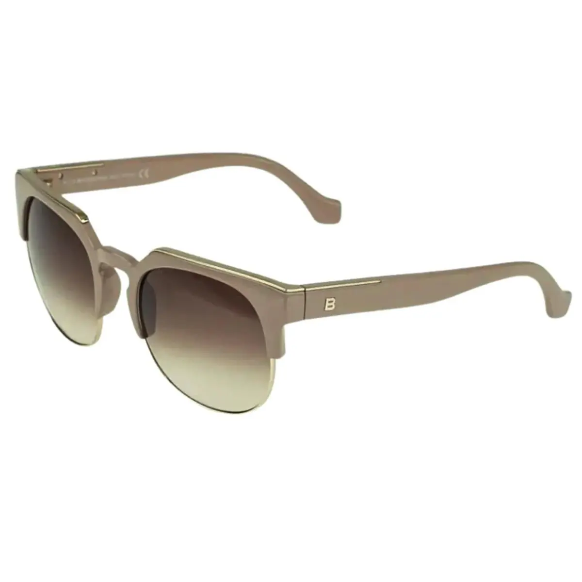 Balenciaga Sunglasses BA21 Shy Taupe Gold / Brown Grad 54-20-140 BA21-74F
