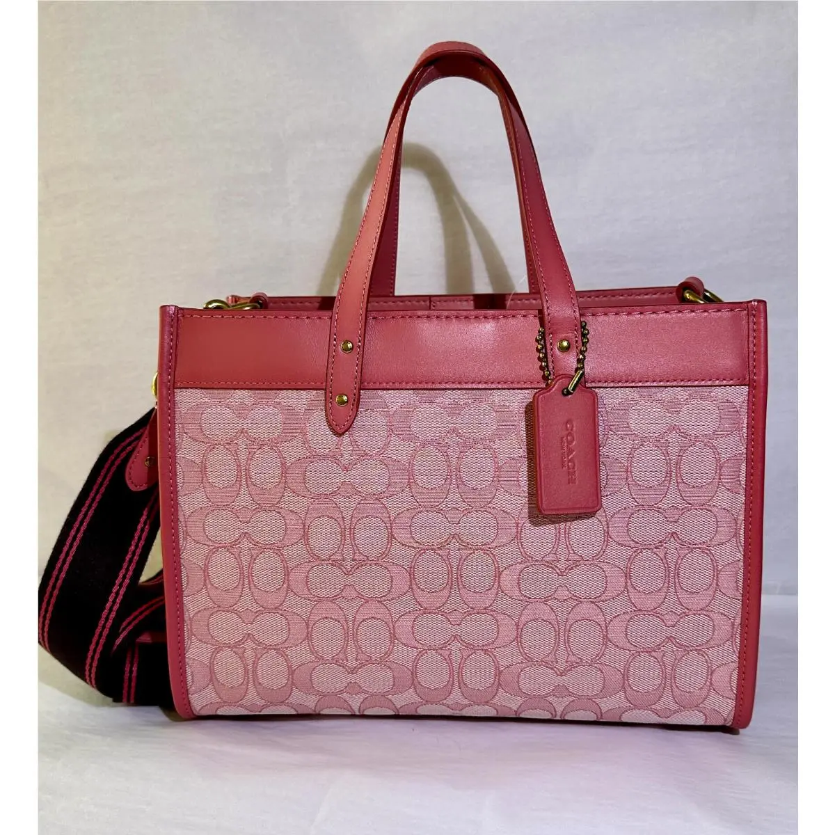 Coach Field 30 Signature Jacquard Tote